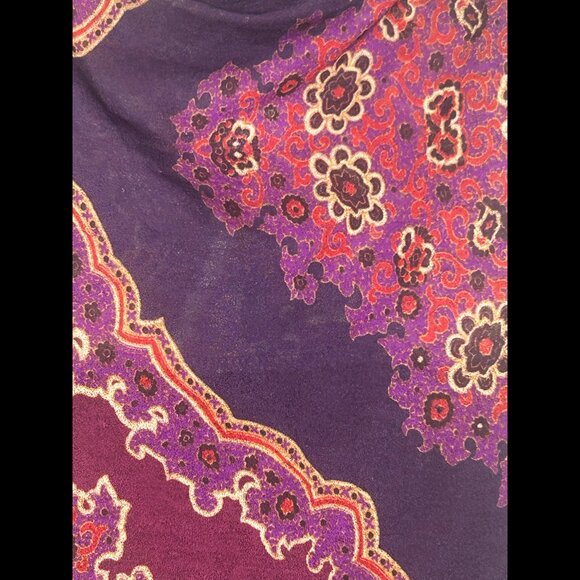 RAMPAGE Vintage 90s Purple Spaghetti Strap Paisley Floral Tank Top Size XS - Picture 2 of 4